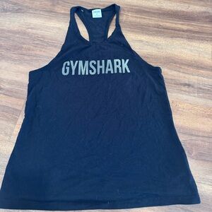 Gymshark Men's Black Racerback Tank Top